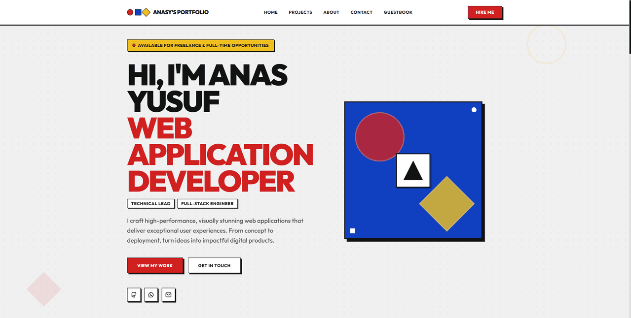 Portfolio CMS Website preview